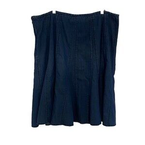 Jeans Skirt~Dress Barn~Midi~Gored/Flared~42" waist= size 22W